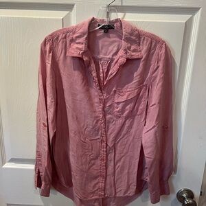 Velvet Heart Blush Button-Up Blouse